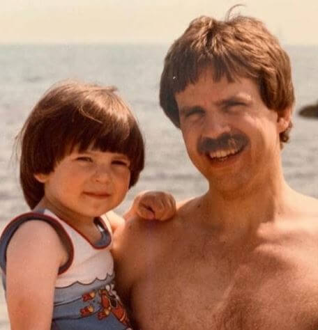 G. Robert Evans III with his son Chris Evans while young.